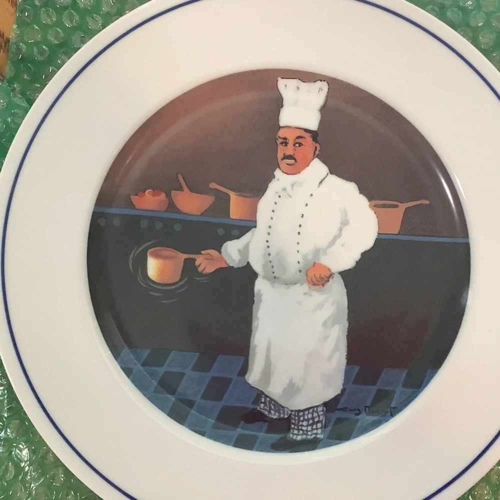 Williams Sonoma Chef Plates Set - White and Multicolor